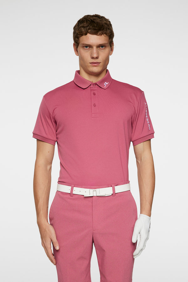 j.lindeberg Tour Tech Polo Rose Wine