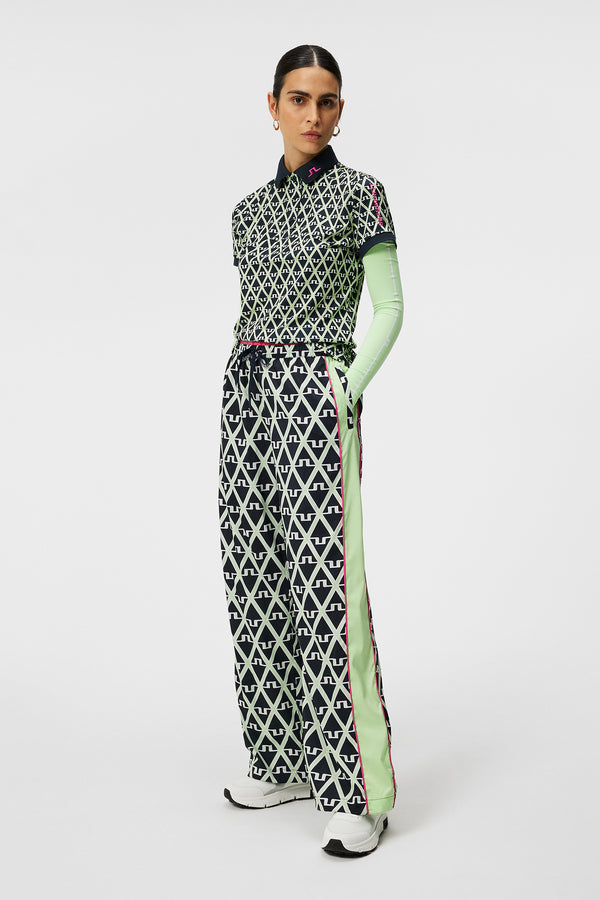 J.lindeberg Tour Tech Print Polo Geo JL Navy