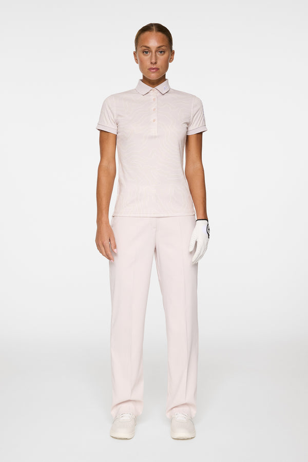 J.lindeberg Tour Tech Print Polo Topo Grey Lilac L