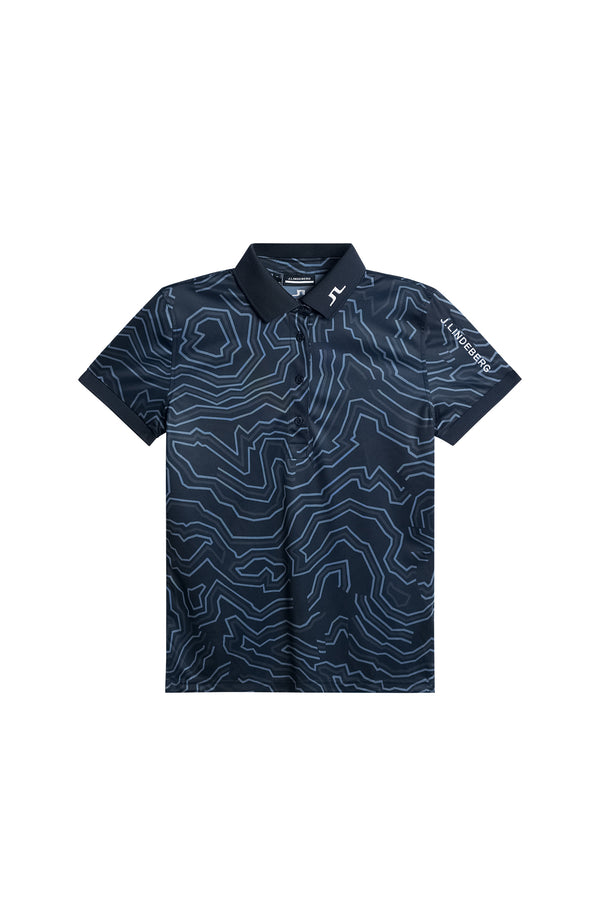 J.lindeberg Tour Tech Print Polo Topo Navy L