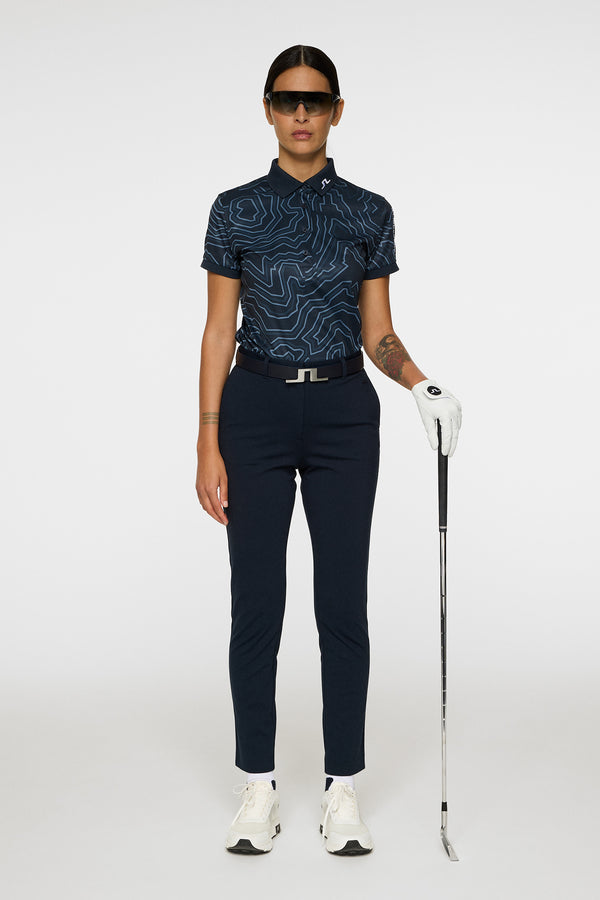 J.lindeberg Tour Tech Print Polo Topo Navy L