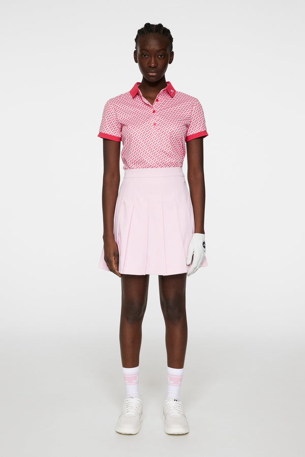 J.lindeberg Tour Tech Print Polo Tour Geo Pink S