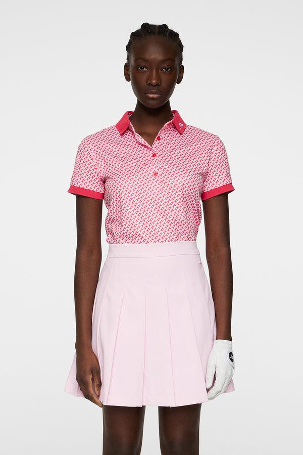 j.lindeberg Tour Tech Print Polo Tour Geo Pink S