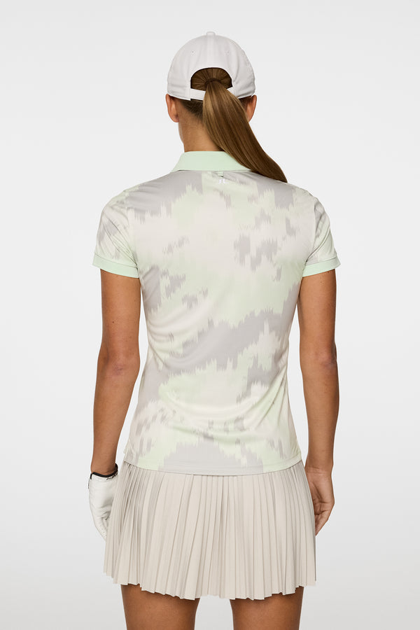 J.lindeberg Tour Tech Print Polo Warp Ambrosia L