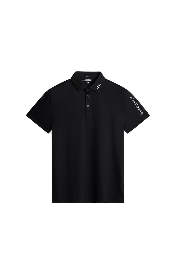 J.lindeberg Tour Tech Reg Fit Golf Polo Black