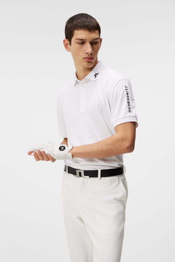 j.lindeberg Tour Tech Reg Fit Golf Polo White