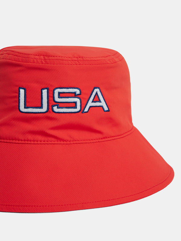 J.lindeberg Tourey Bucket Flame Scarlet