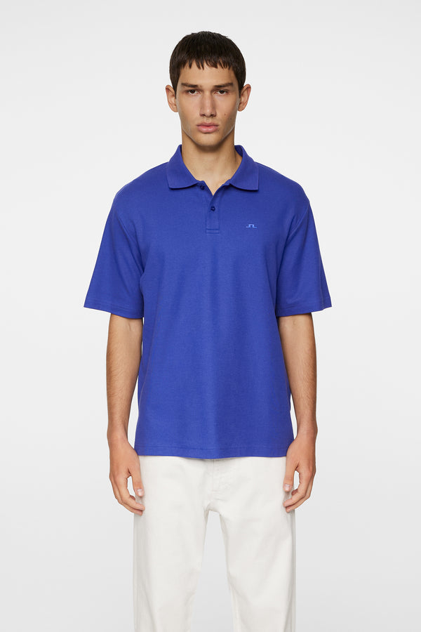 j.lindeberg Trond Polo Pique Clematis Blue