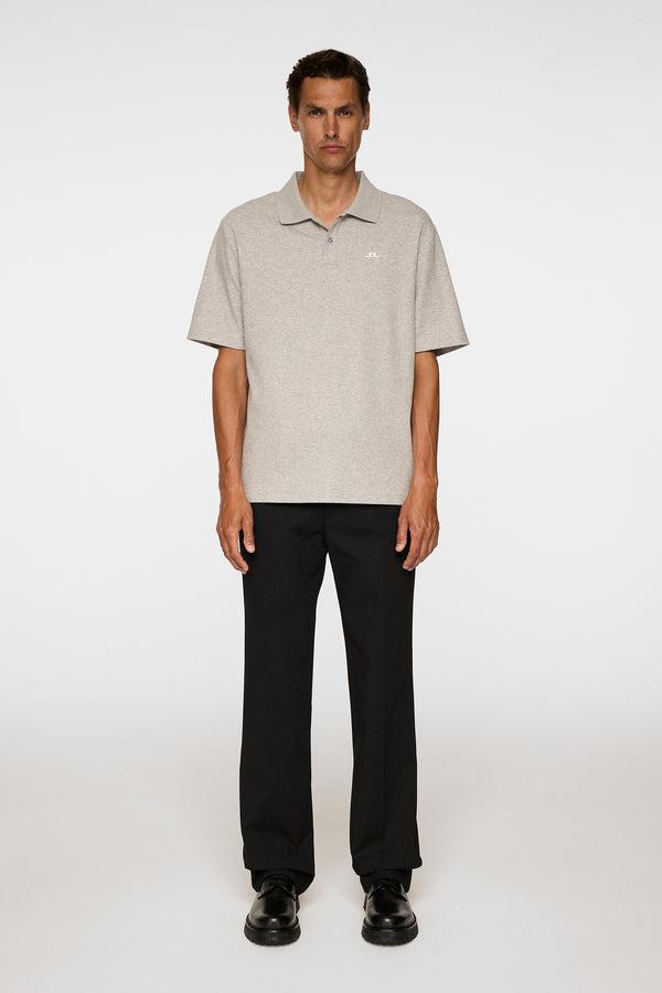 J.lindeberg Trond Polo Pique Light Grey Melange