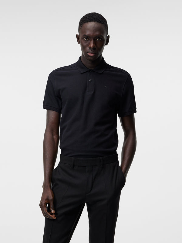 j.lindeberg Troy Pique Polo Shirt Black