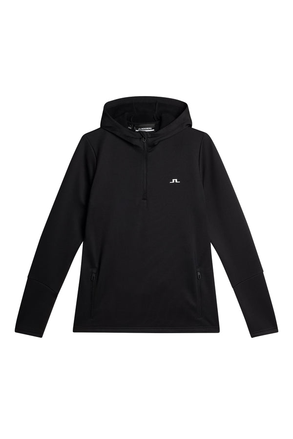 J.lindeberg W Aerial Quarter Zip Hood Black