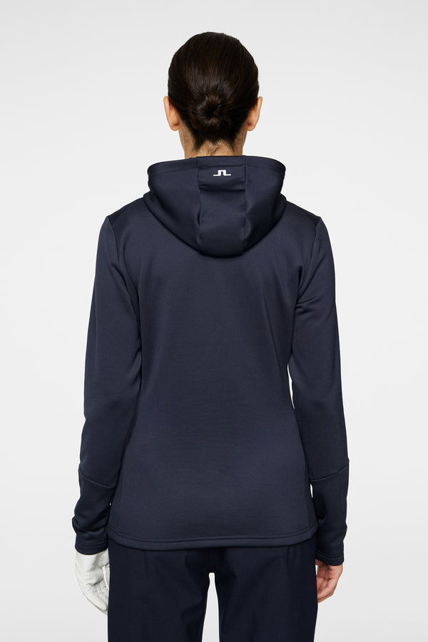 J.lindeberg W Aerial Quarter Zip Hood JL Navy