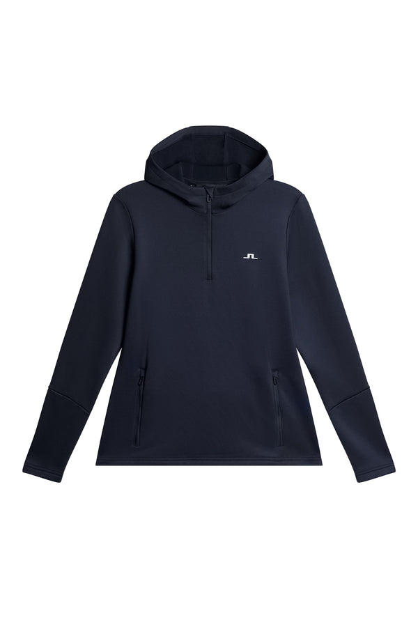 J.lindeberg W Aerial Quarter Zip Hood JL Navy