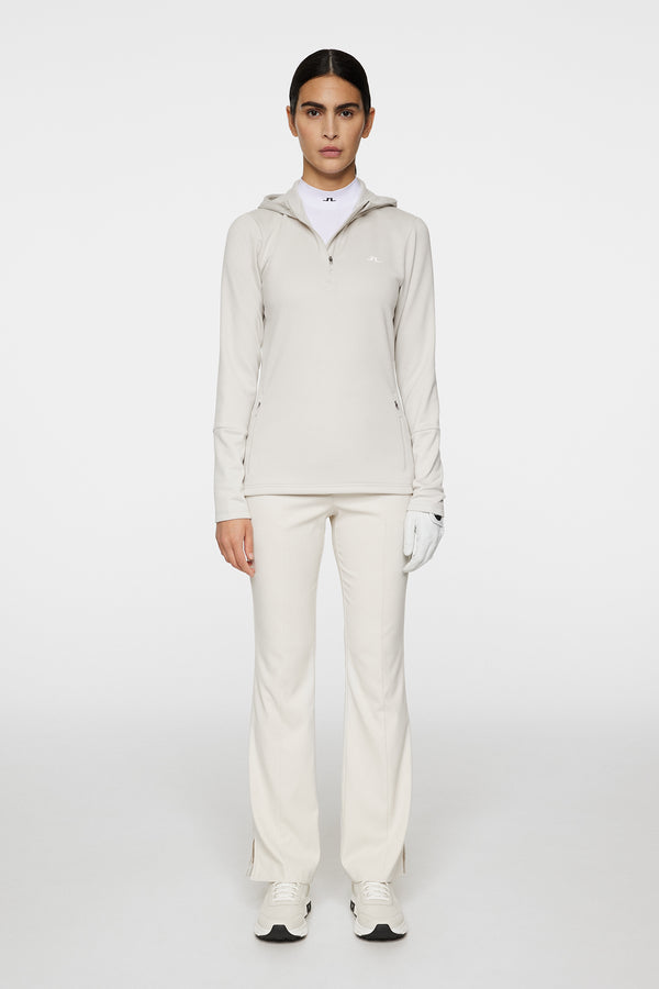 J.lindeberg W Aerial Quarter Zip Hood Moonbeam