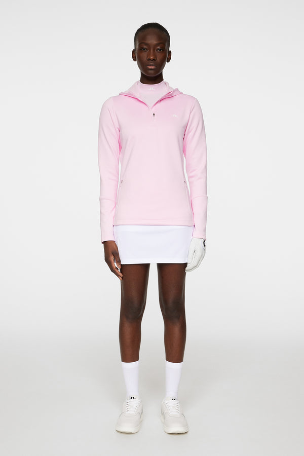 J.lindeberg W Aerial Quarter Zip Hood Nosegay