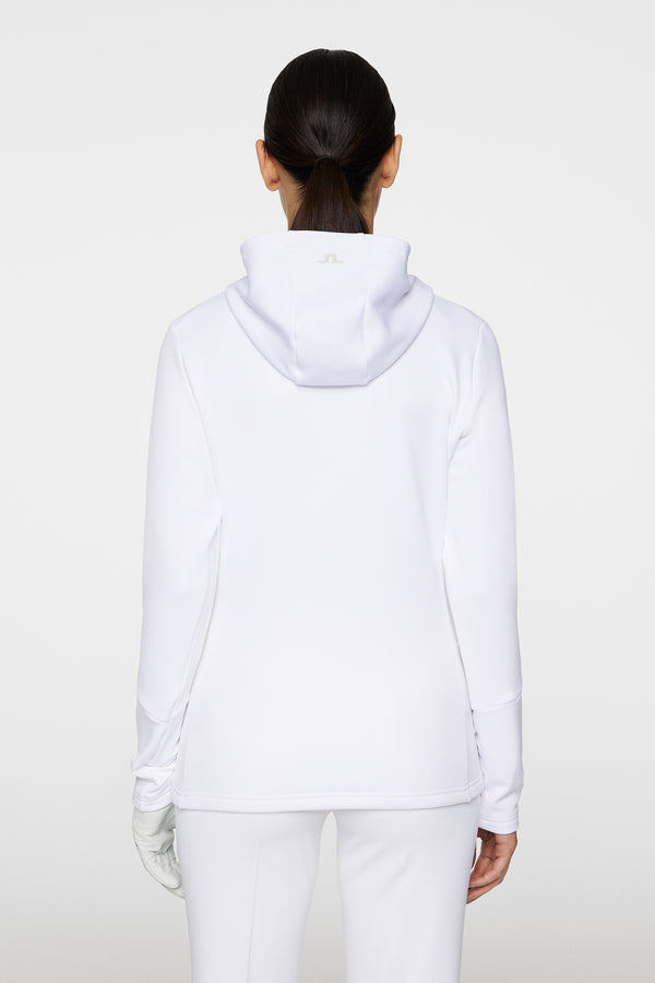J.lindeberg W Aerial Quarter Zip Hood White