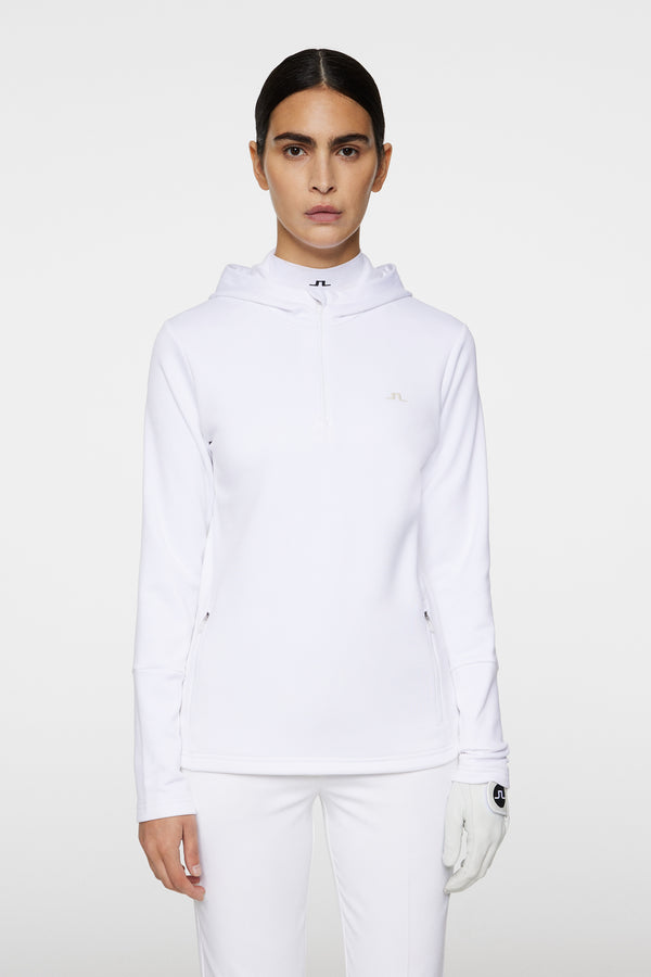 j.lindeberg W Aerial Quarter Zip Hood White