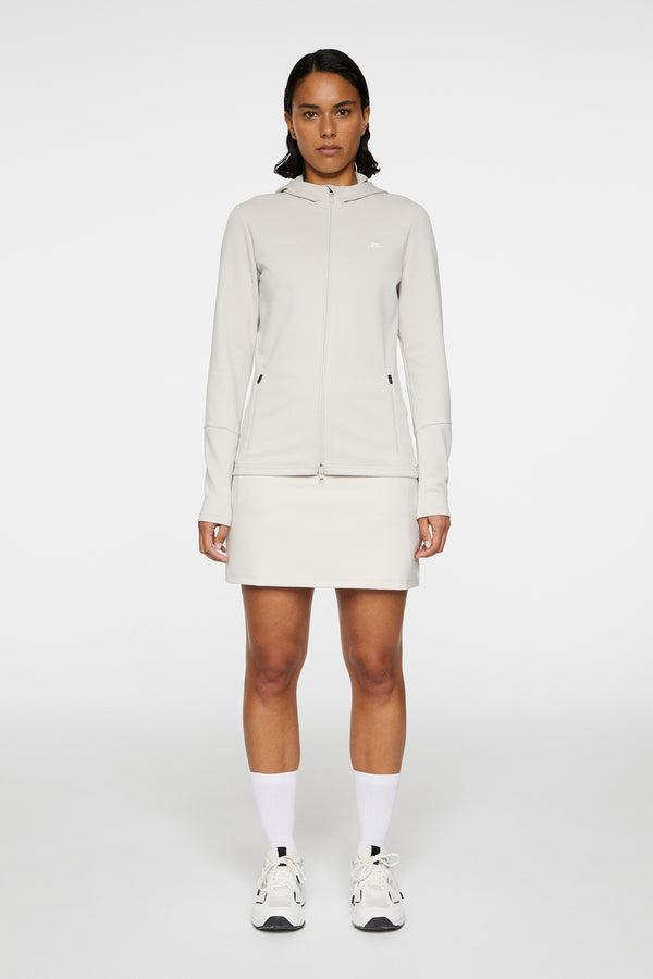 J.lindeberg W Aerial Zip Hood Moonbeam
