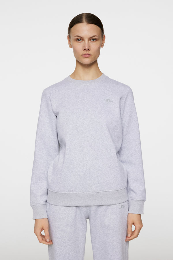 j.lindeberg W Alpha Crew Neck Light Grey Melange