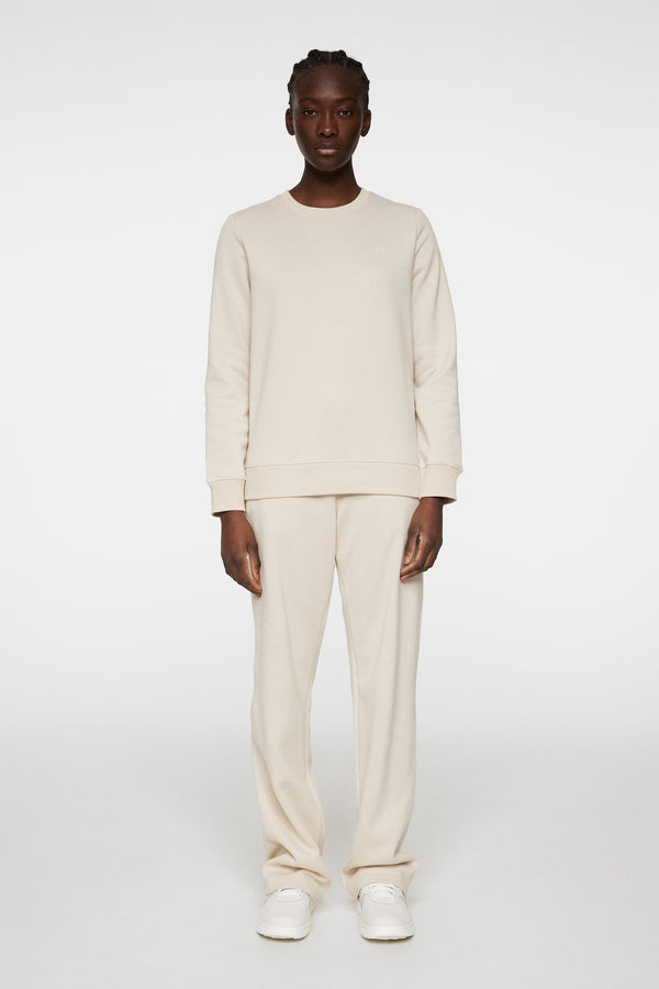 J.lindeberg W Alpha Crew Neck Moonbeam