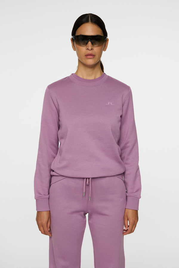 j.lindeberg W Alpha Crew Neck Very Grape