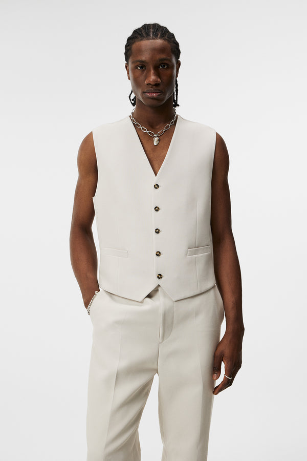 j.lindeberg Walid Double weave Waistcoat Moonbeam