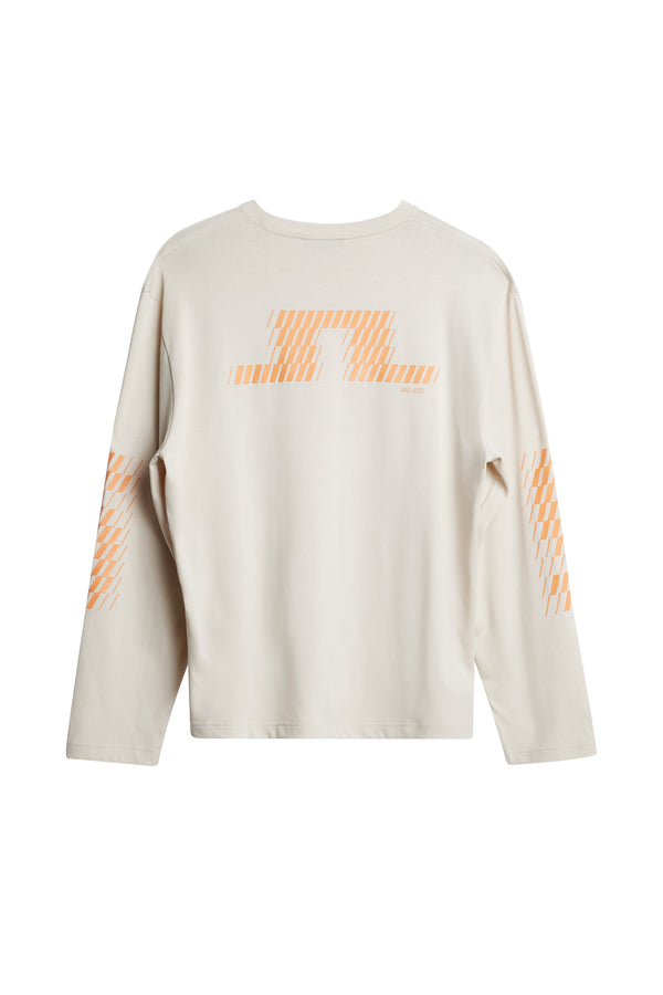 J.lindeberg Walsh LS Print T Shirt Moonbeam