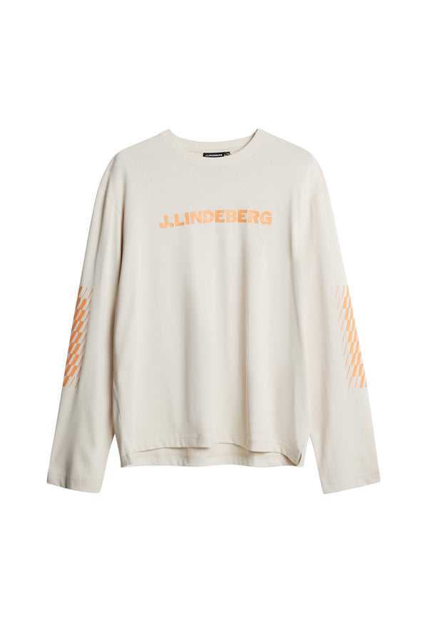 J.lindeberg Walsh LS Print T Shirt Moonbeam