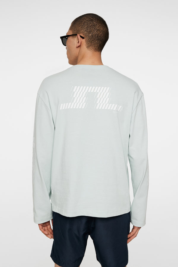 J.lindeberg Walsh LS Print T Shirt Winter Sky