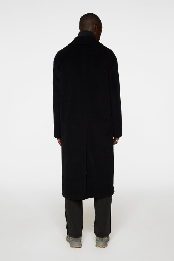 J.lindeberg Willy Wool Coat Black