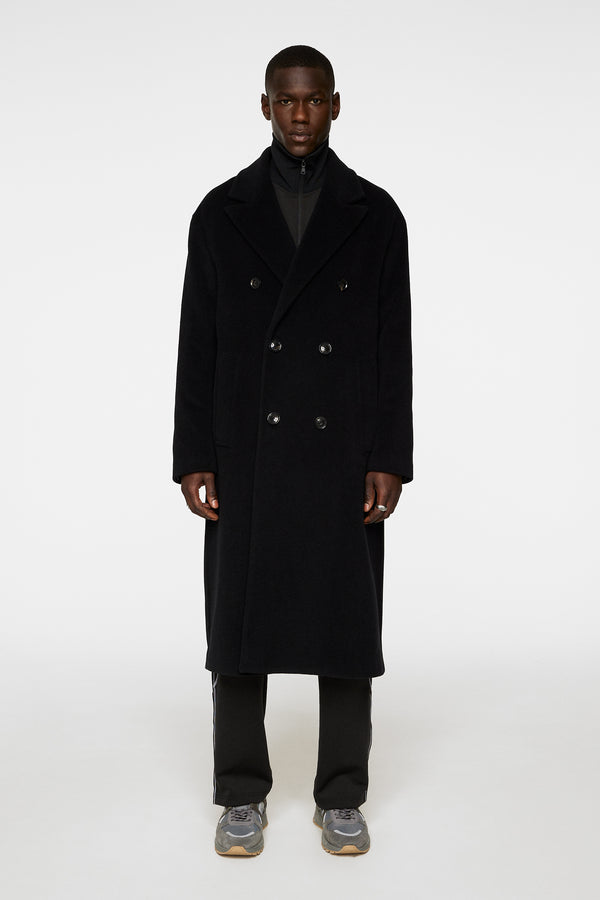 J.lindeberg Willy Wool Coat Black