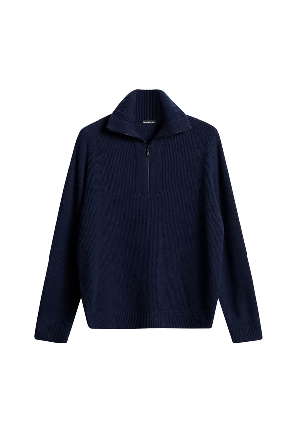 J.lindeberg Wilmer Quarter Zip Knit JL Navy
