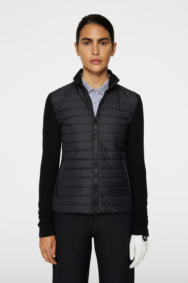j.lindeberg Wren Knitted Hybrid Jacket Black