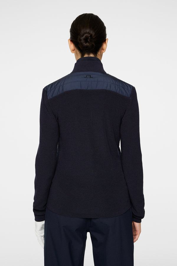 J.lindeberg Wren Knitted Hybrid Jacket JL Navy