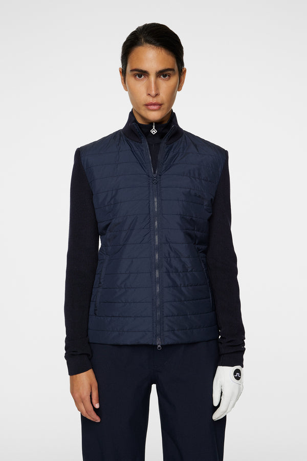 j.lindeberg Wren Knitted Hybrid Jacket JL Navy