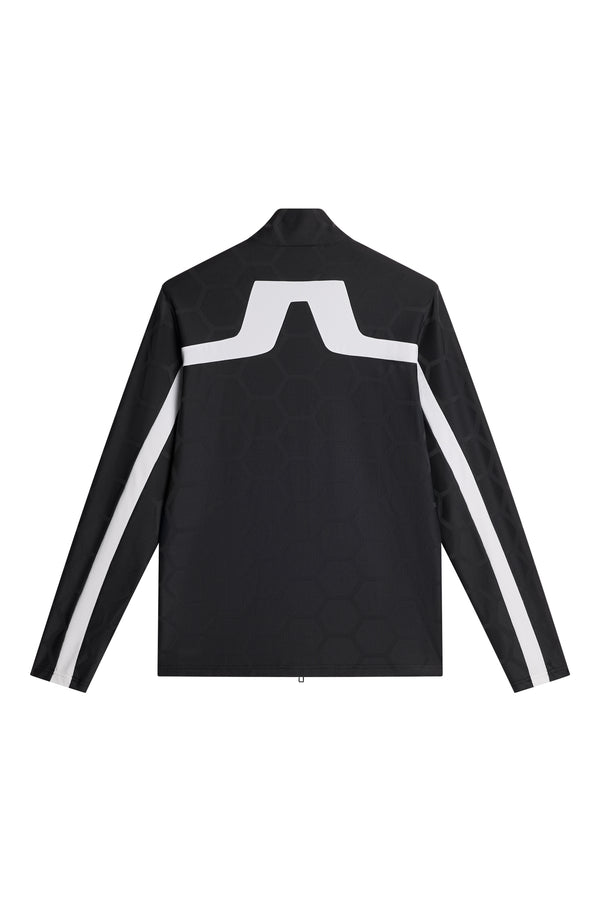 J.lindeberg Jarvis Jacquard Tour Mid Layer Causeway Black