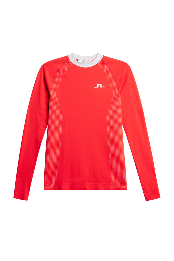 J.lindeberg Joelle Seamless Longsleeve Flame Scarlet