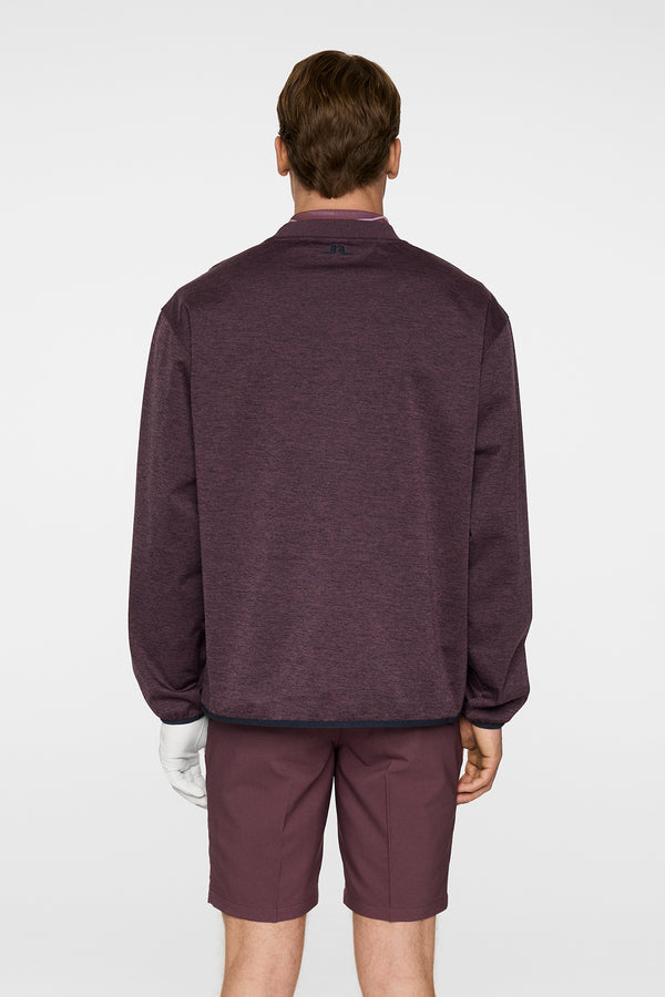 J.lindeberg Jose Windblock Crew Neck Huckleberry Melange