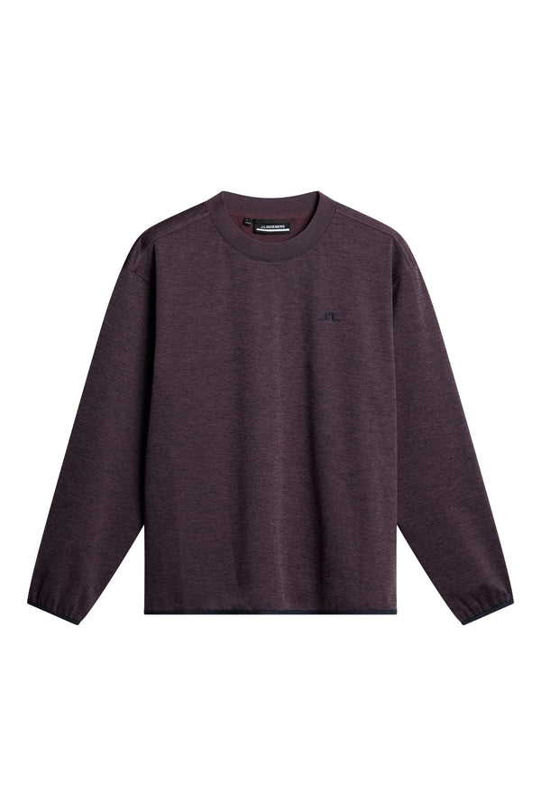 J.lindeberg Jose Windblock Crew Neck Huckleberry Melange