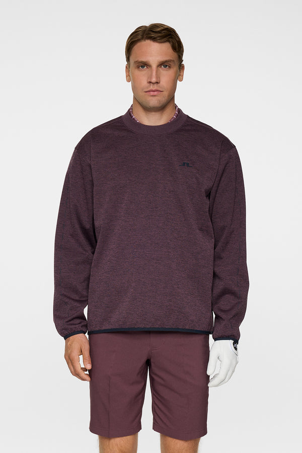 j.lindeberg Jose Windblock Crew Neck Huckleberry melange