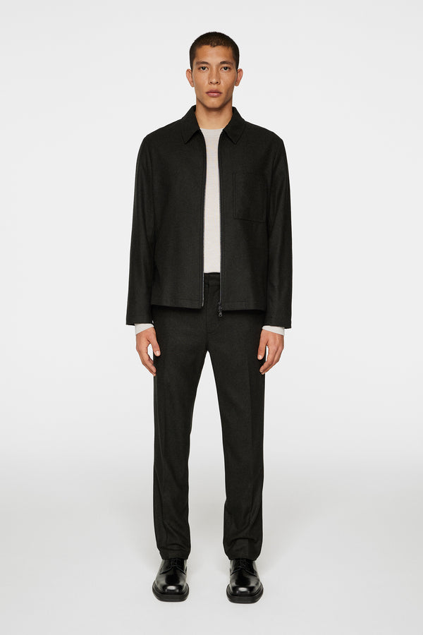 J.lindeberg Julius Cash Flannel Overshirt Forest Green