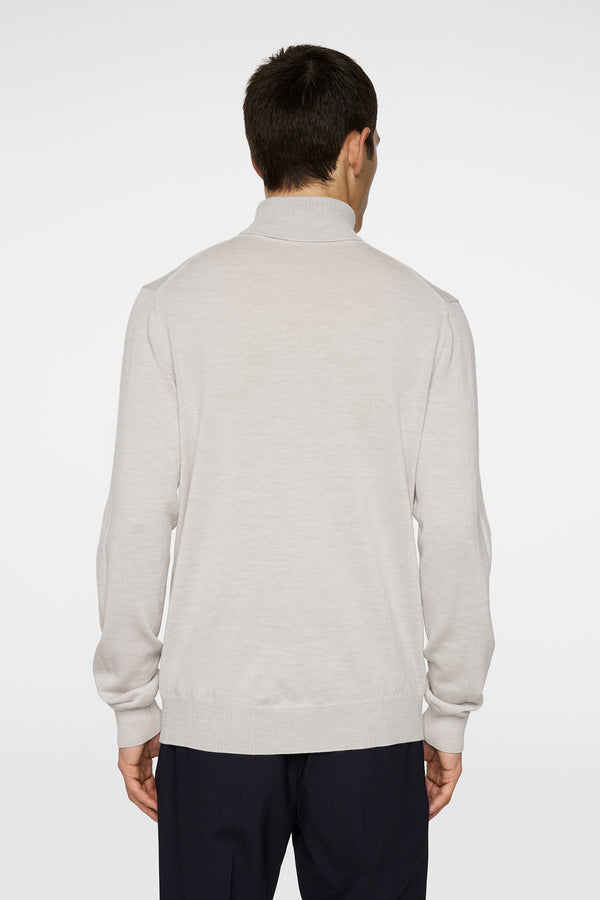 J.lindeberg Kaden Merino Turtle Neck Moonbeam Melange