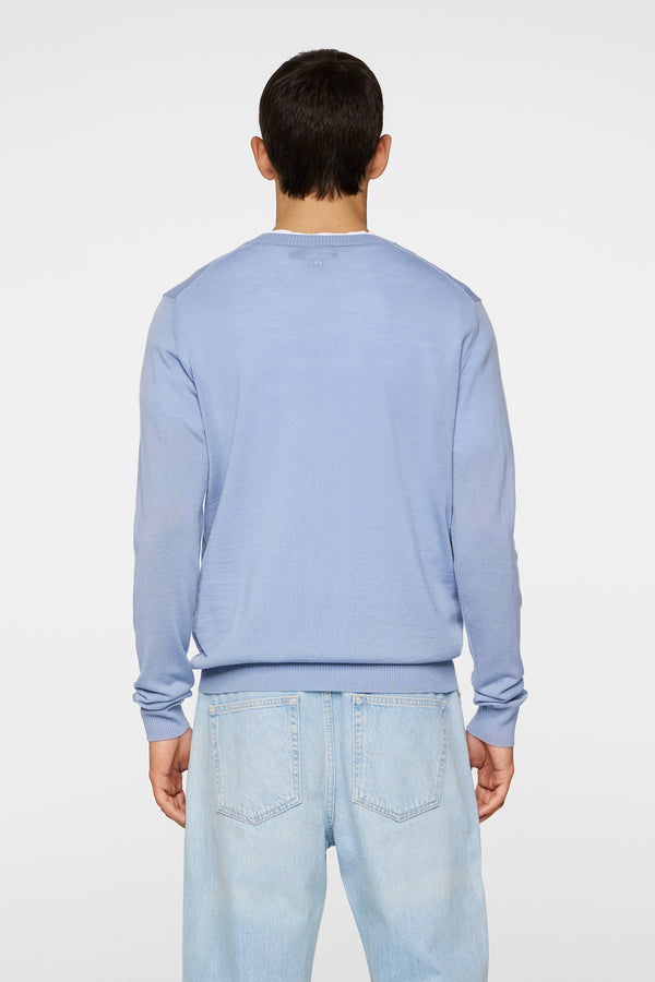 J.lindeberg Keane Light Merino Crew Neck Rain Washed