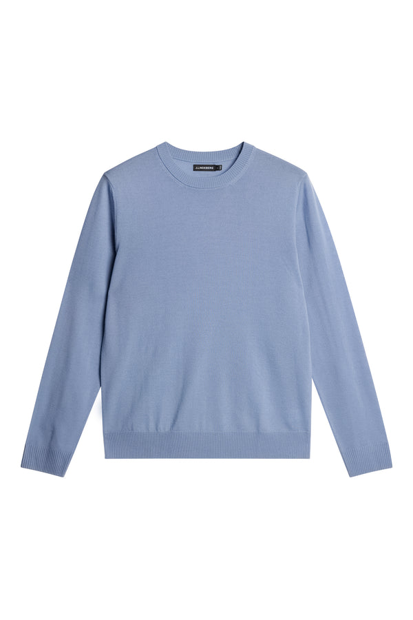 J.lindeberg Keane Light Merino Crew Neck Rain Washed