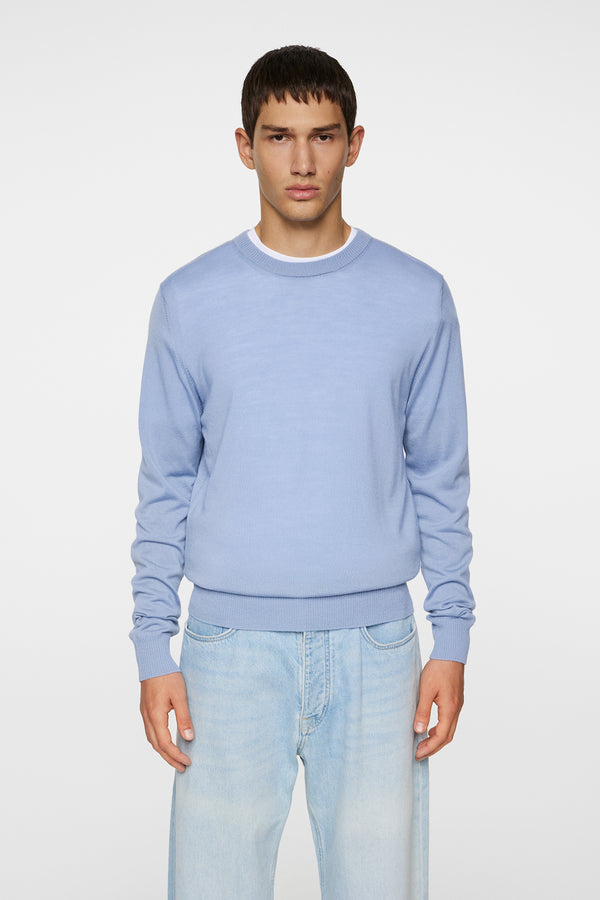 j.lindeberg Keane Light Merino Crew Neck Rain Washed