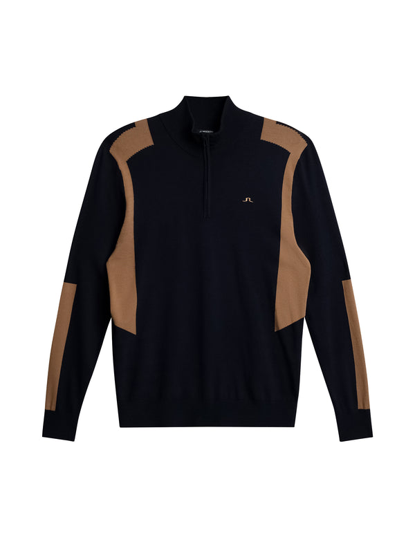 J.lindeberg Kendrick Knitted Zip Sweater Tigers Eye