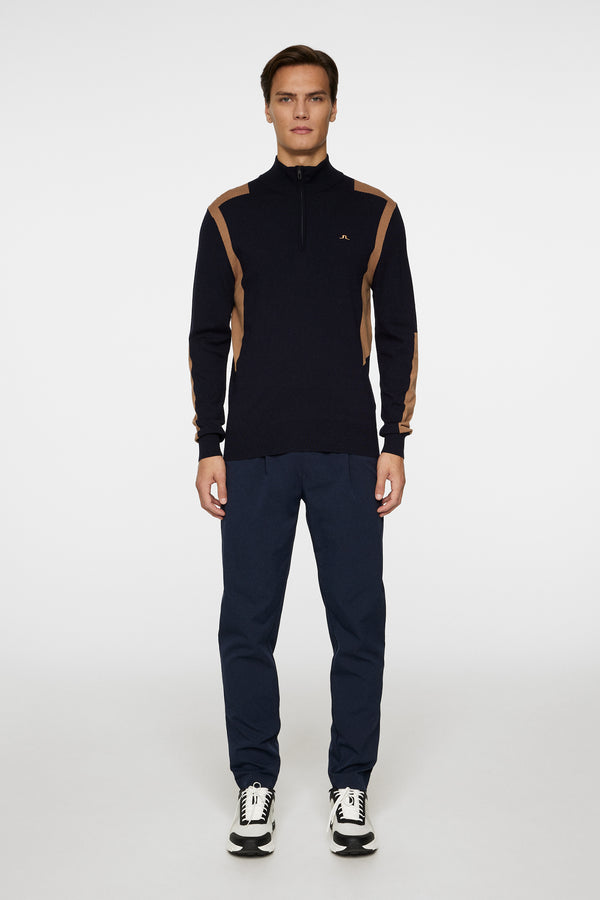J.lindeberg Kendrick Knitted Zip Sweater Tigers Eye