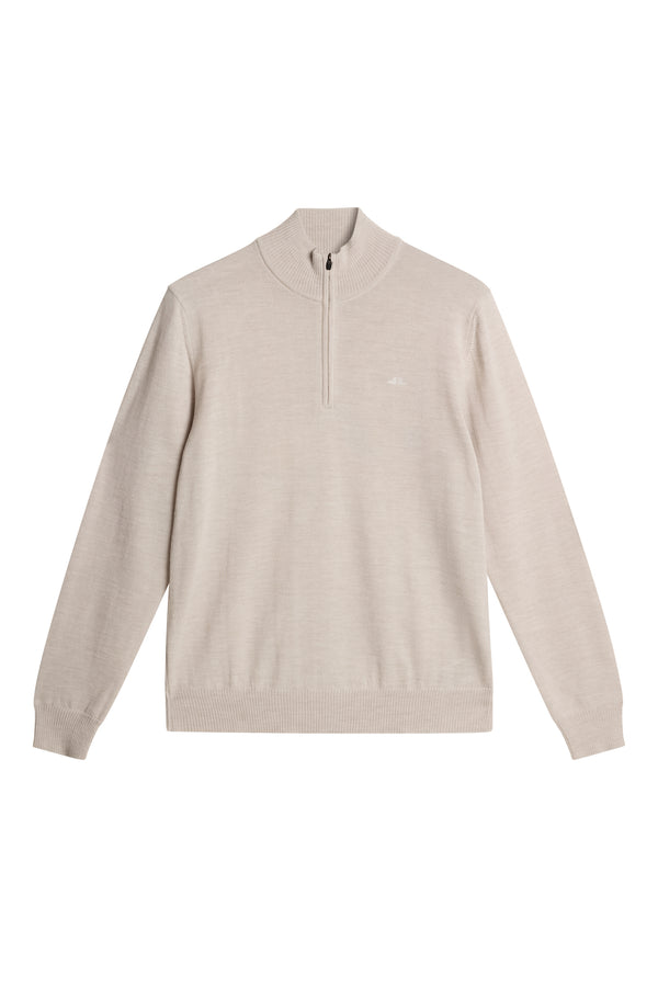 J.lindeberg Kiyan Merino Quarter Zip Moonbeam Melange