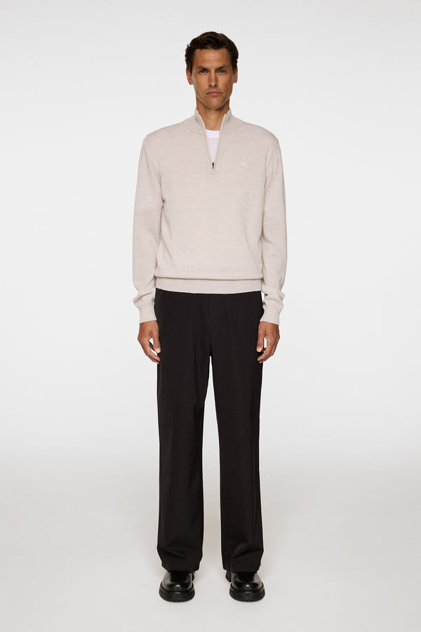 J.lindeberg Kiyan Merino Quarter Zip Moonbeam Melange