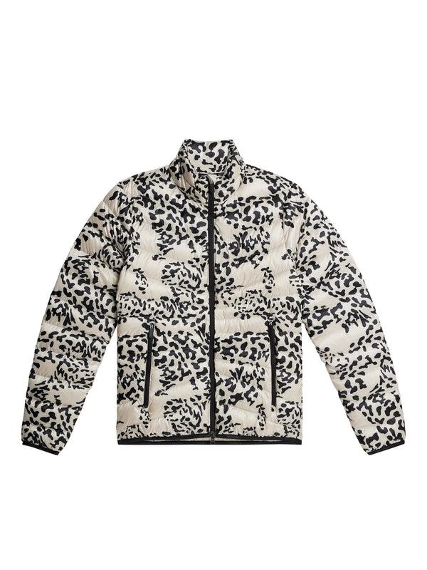 J.lindeberg Lara Light Down Jacket Print Snake Rock Moonbeam M